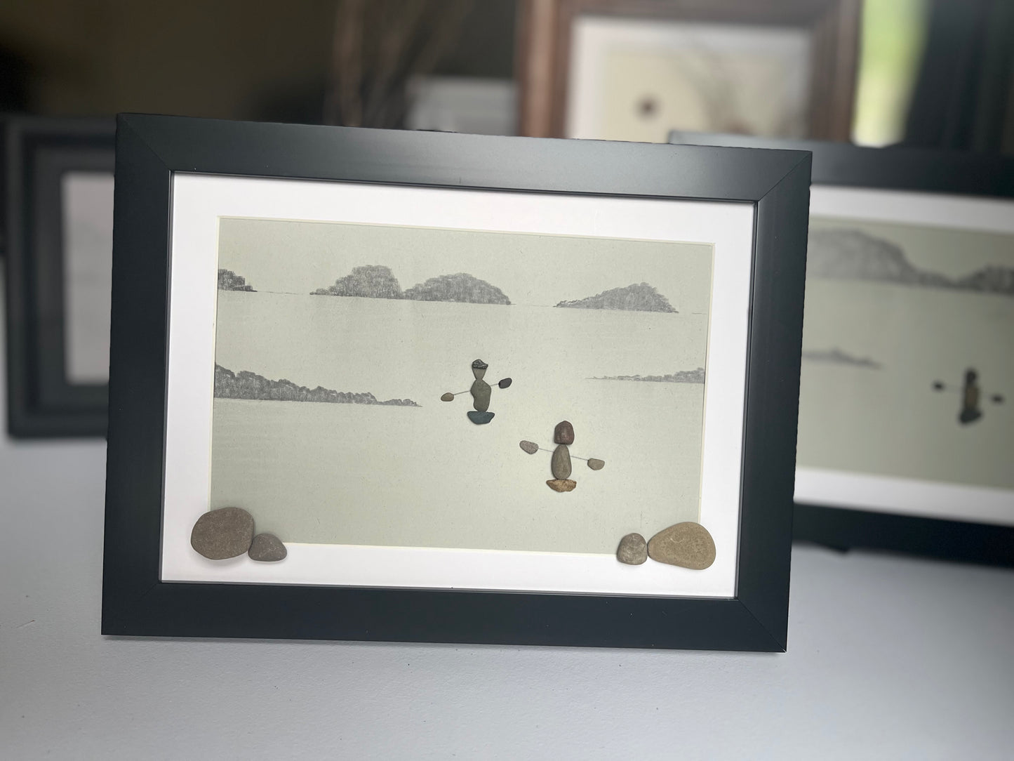 Wholesale-Pebble Art-Lake Life (10 pieces)